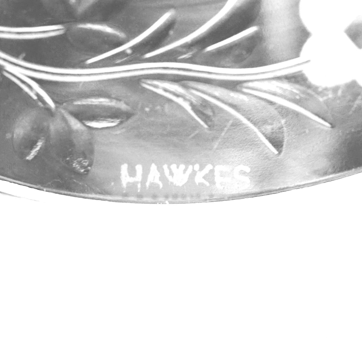 12 Hawkes Wasserkelche aus Kristall mit China-Aster-Muster (Mitte des 20. Jahrhunderts) im Angebot
