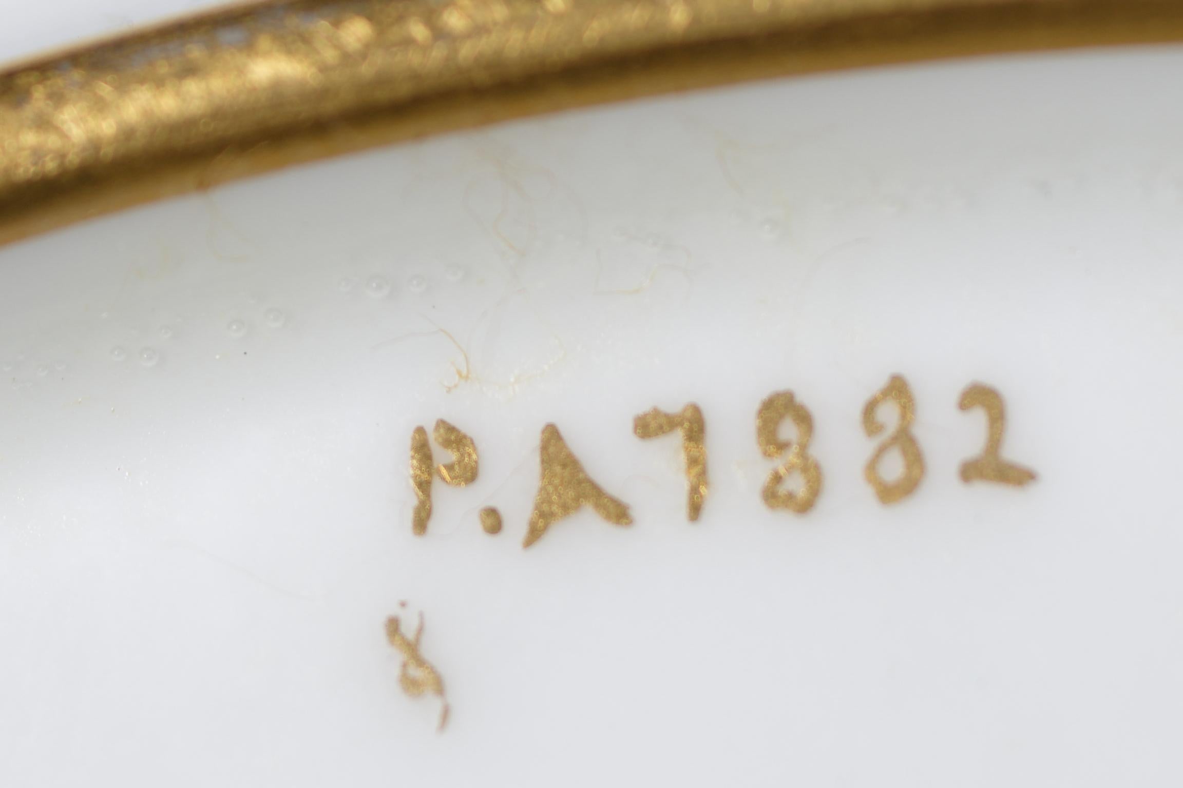 12 Heavily Gilt Encrusted Antique Minton England Dinner Plates, Artist Signed For Sale 2