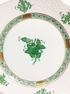 12 Herend "Chinese Bouquet Apponyi Green" Salad Plates, #517