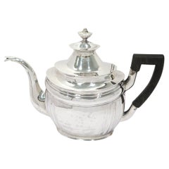 Coin Silver Wood John Wolfe Forbes, New York Antique C. 1802-1831 Teapot