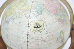 Cram World Globe on Wood Floor Stand