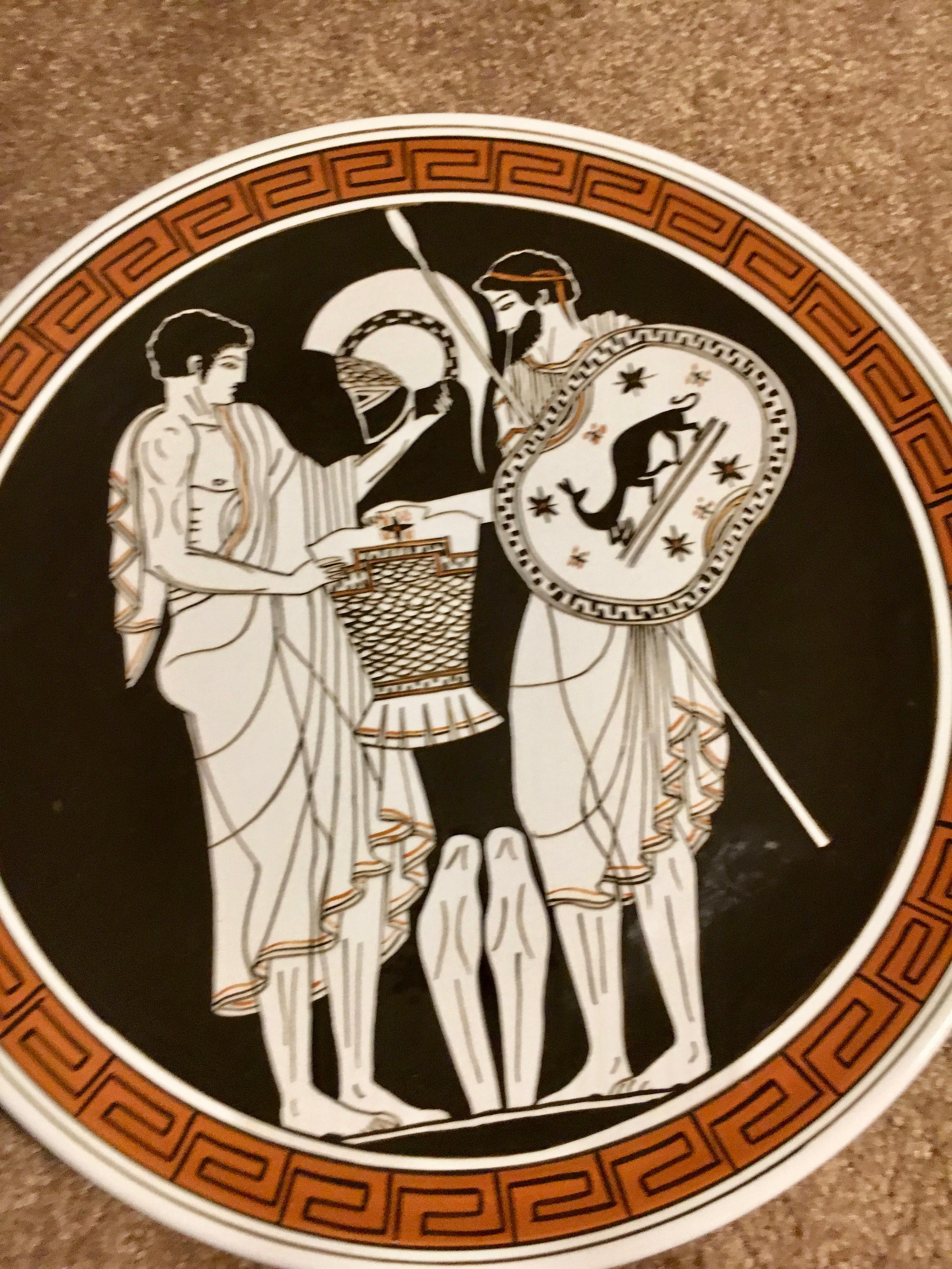 Greek 12 Inch Decorative Grecian Plate 