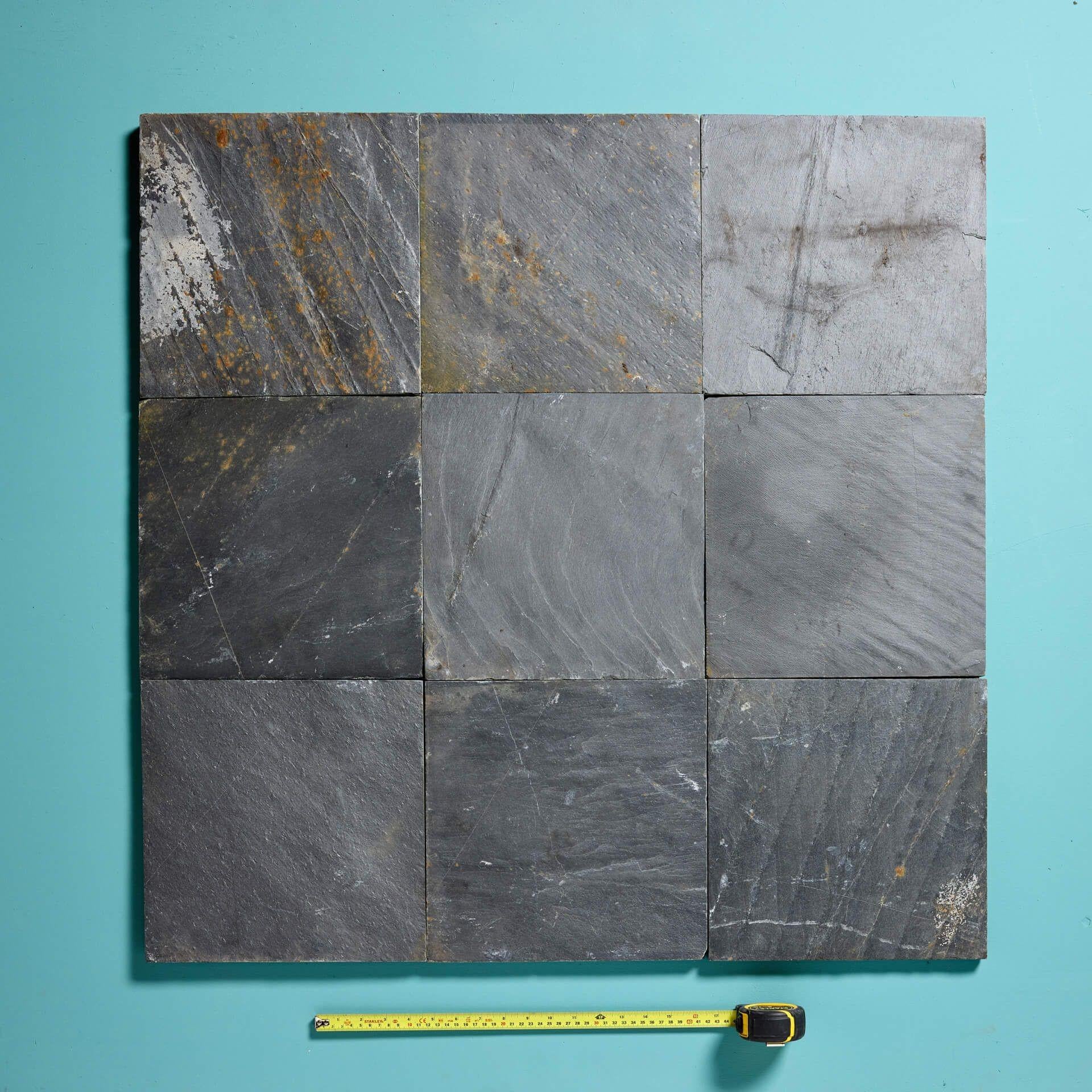 Rustic 12-inch Reclaimed Welsh Slate Floor Tiles 17.8 m2 (191.6 ft2)