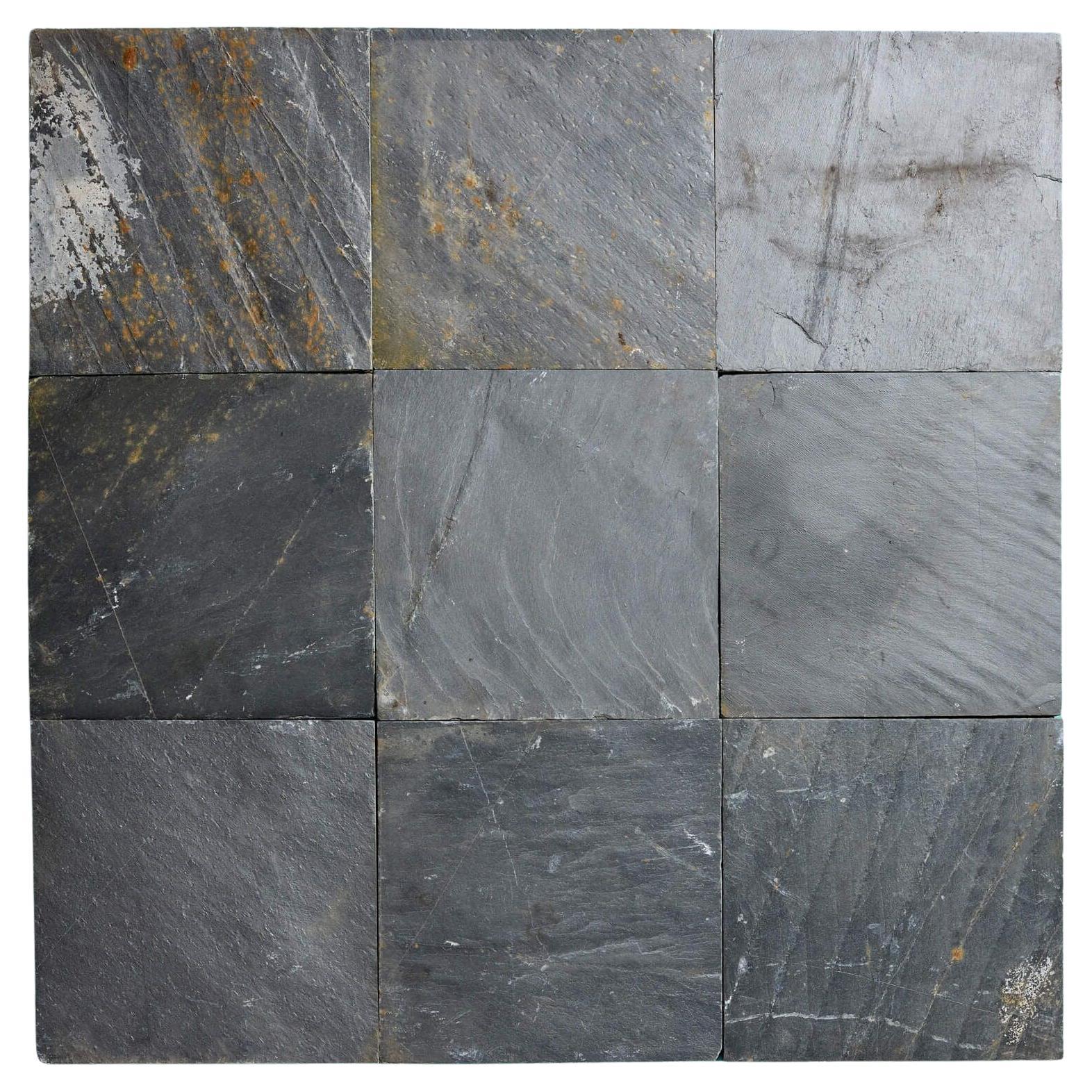 12-inch Reclaimed Welsh Slate Floor Tiles 17.8 m2 (191.6 ft2)