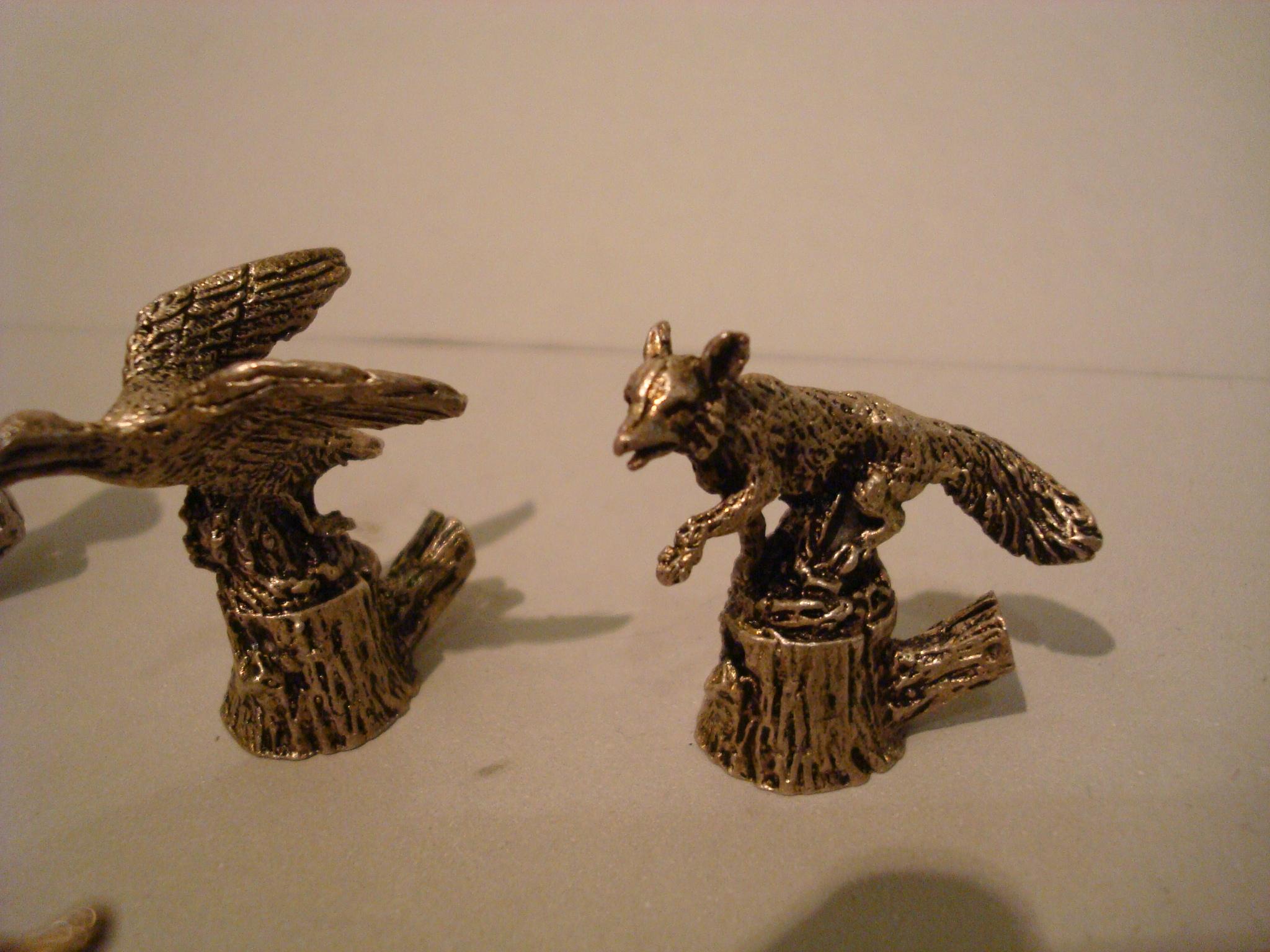 Mid-20th Century 12 Italian 800 Silver Animal Place Card Holders