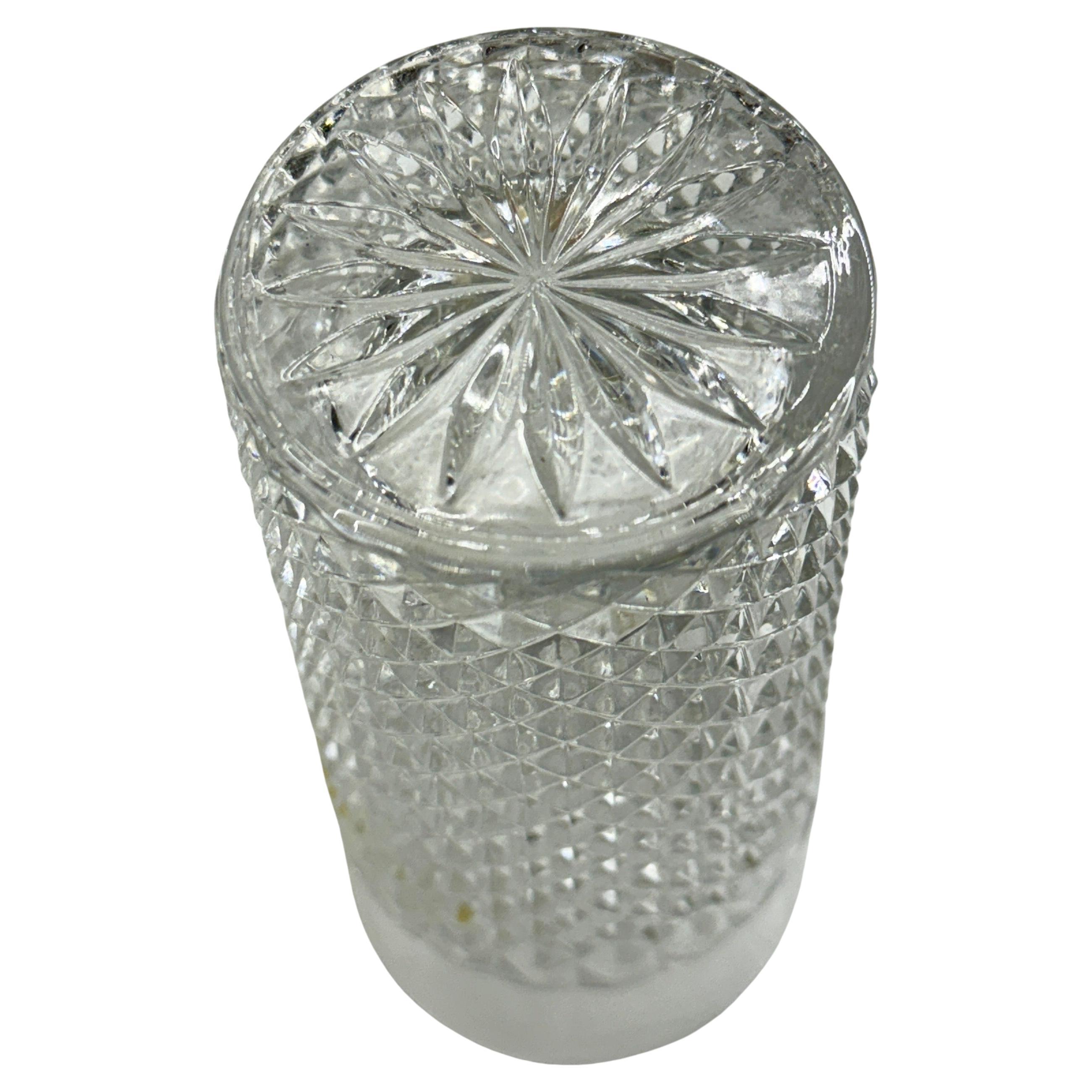 Rock Crystal 12 Italian Mid-Century Modern Crystal Rock Highball Glasses For Sale