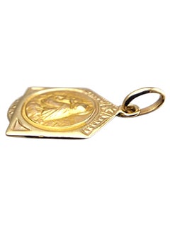 12 Karat Yellow Gold Small St. Anthony Carrying Infant Jesus Pendant #24231