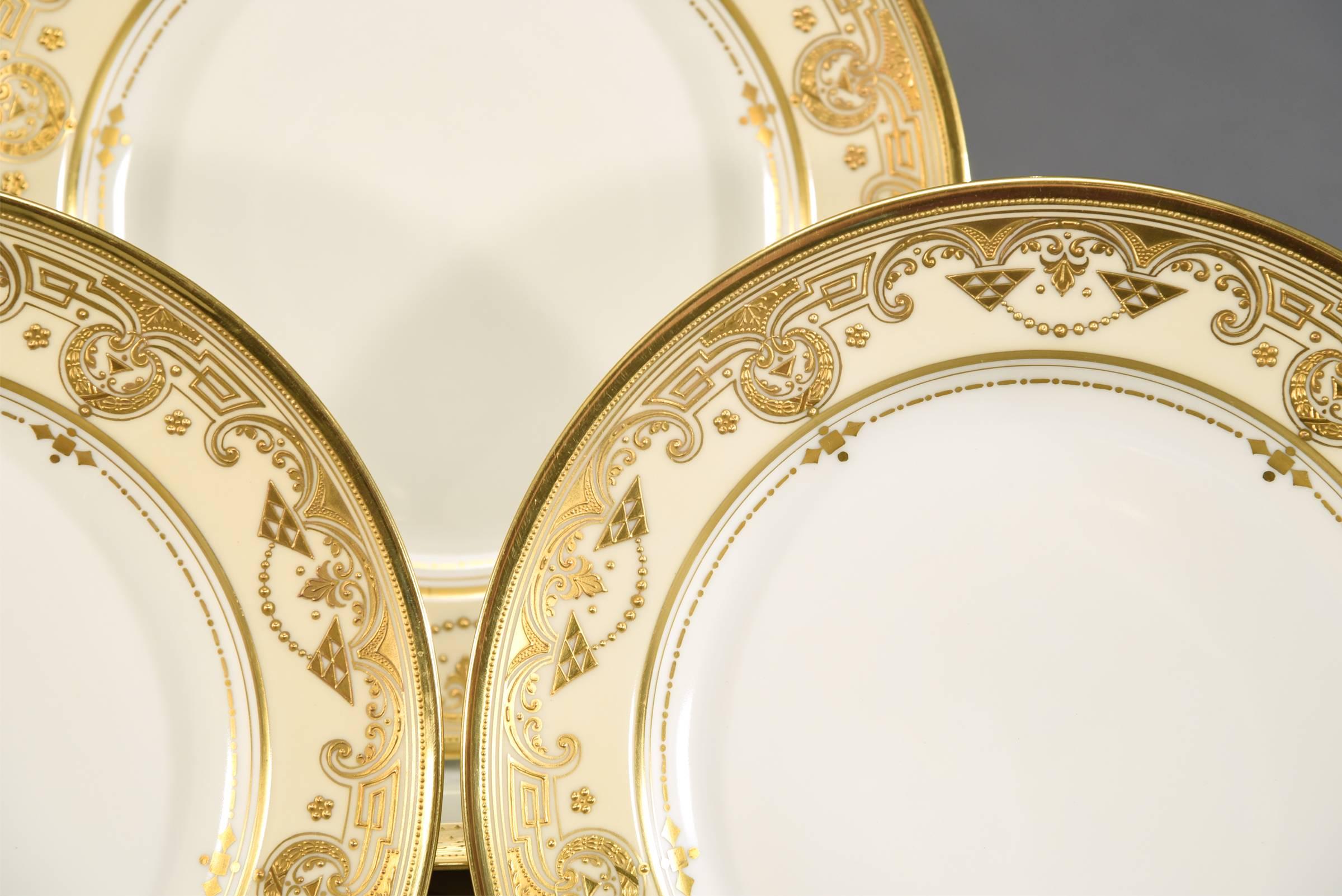 gold plated dinner set