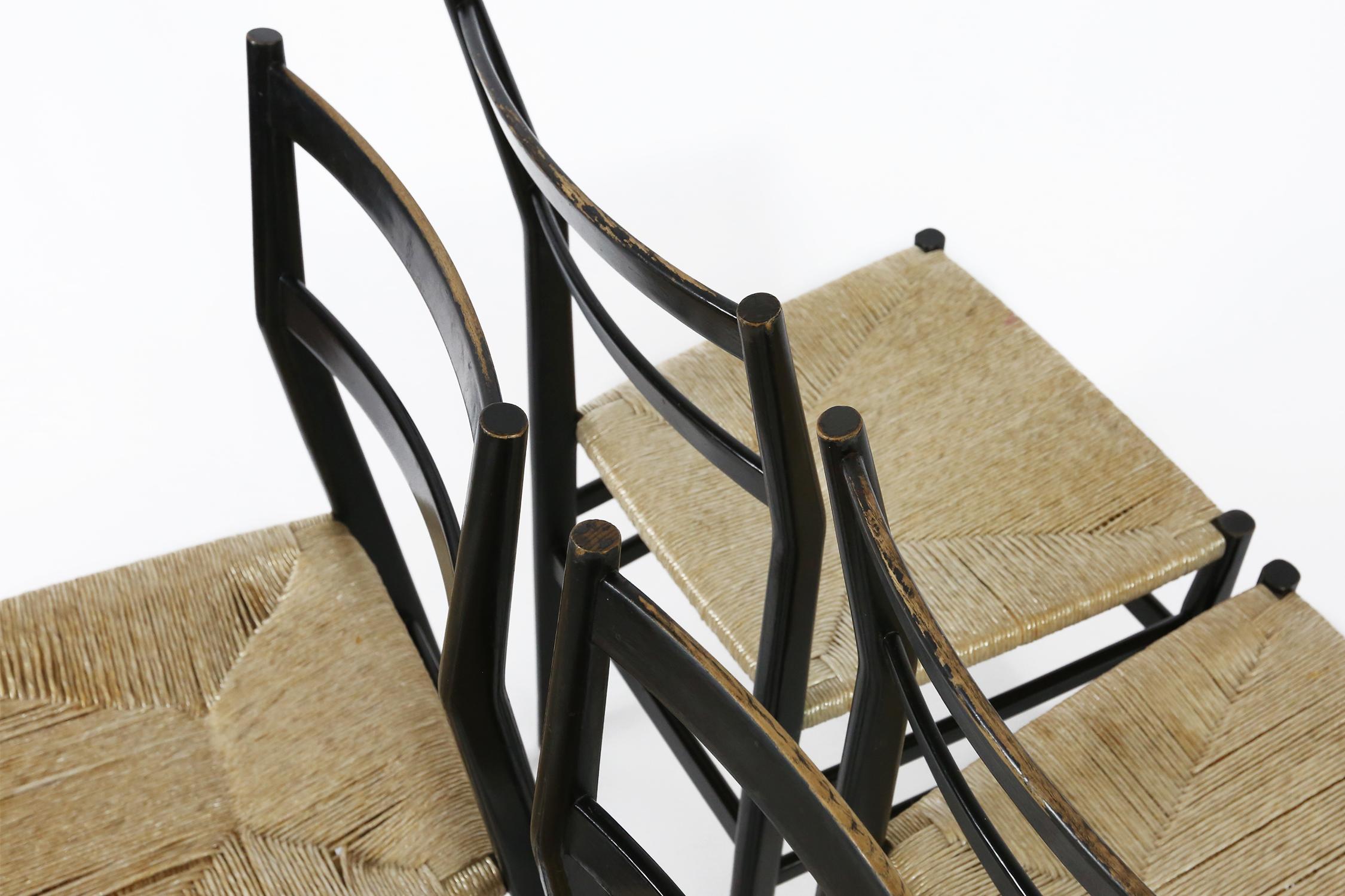 12 Leggera Chairs by Gio Ponti by Cassina, Milano, 1960s For Sale 6