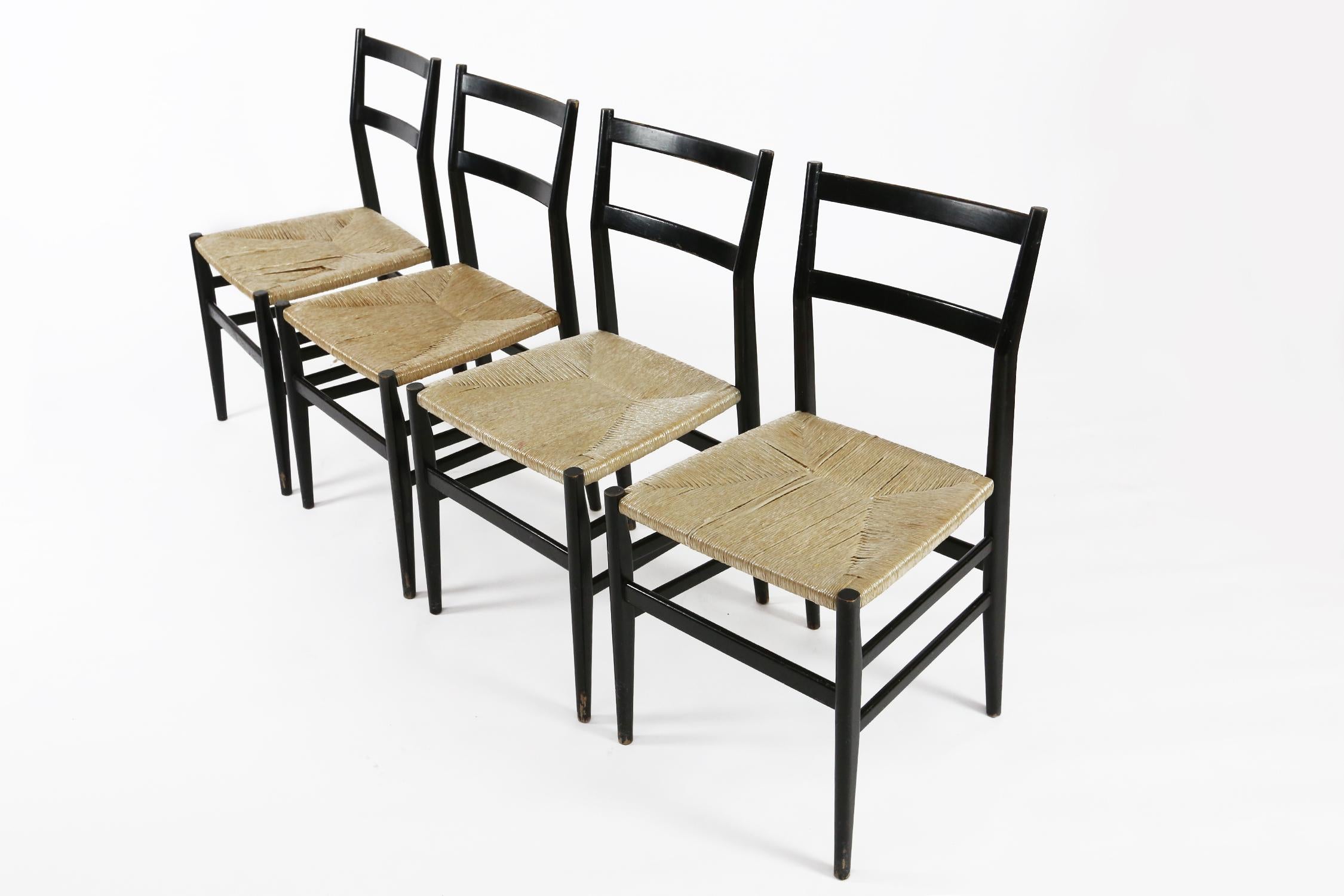 12 Leggera Chairs by Gio Ponti by Cassina, Milano, 1960s For Sale 7