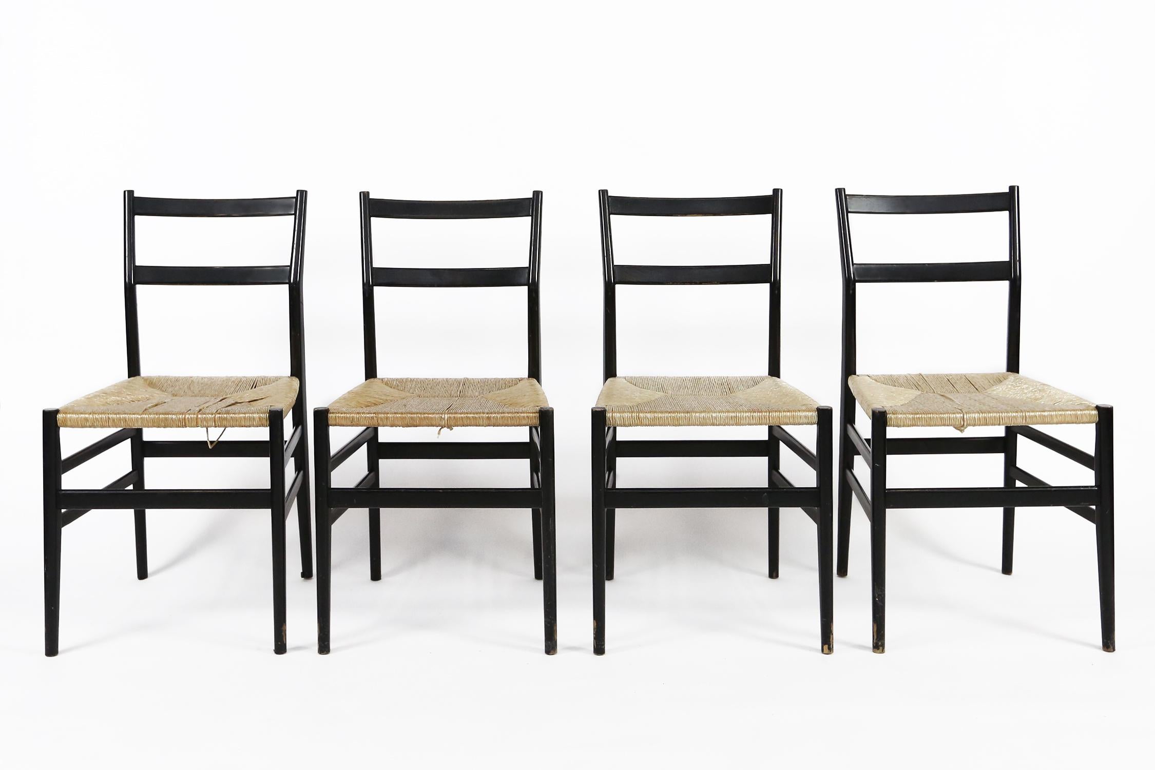 12 Leggera Chairs by Gio Ponti by Cassina, Milano, 1960s For Sale 9