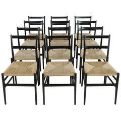 12 Leggera Chairs by Gio Ponti by Cassina, Milano, 1960s
