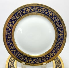 12 Limoges Raynaud Porcelain Dinner Plates in Pompei