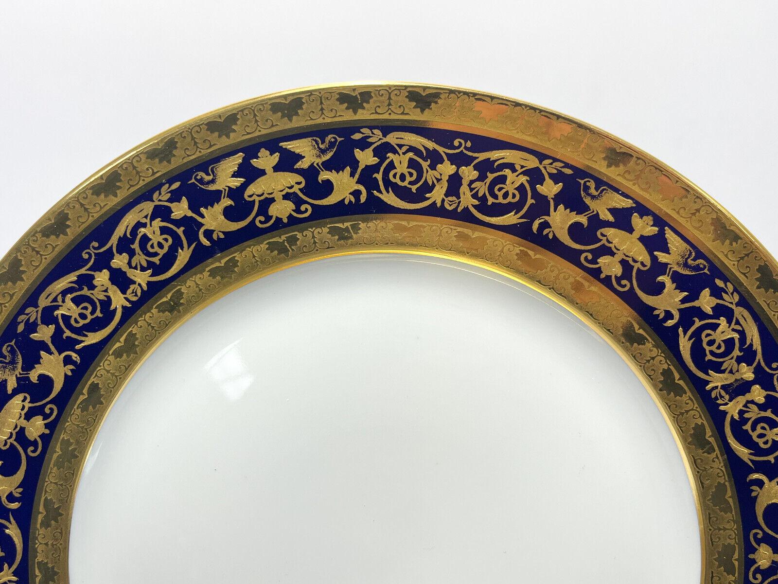  12 Limoges Raynaud Porcelain Dinner Plates in Pompei In Good Condition For Sale In Gardena, CA