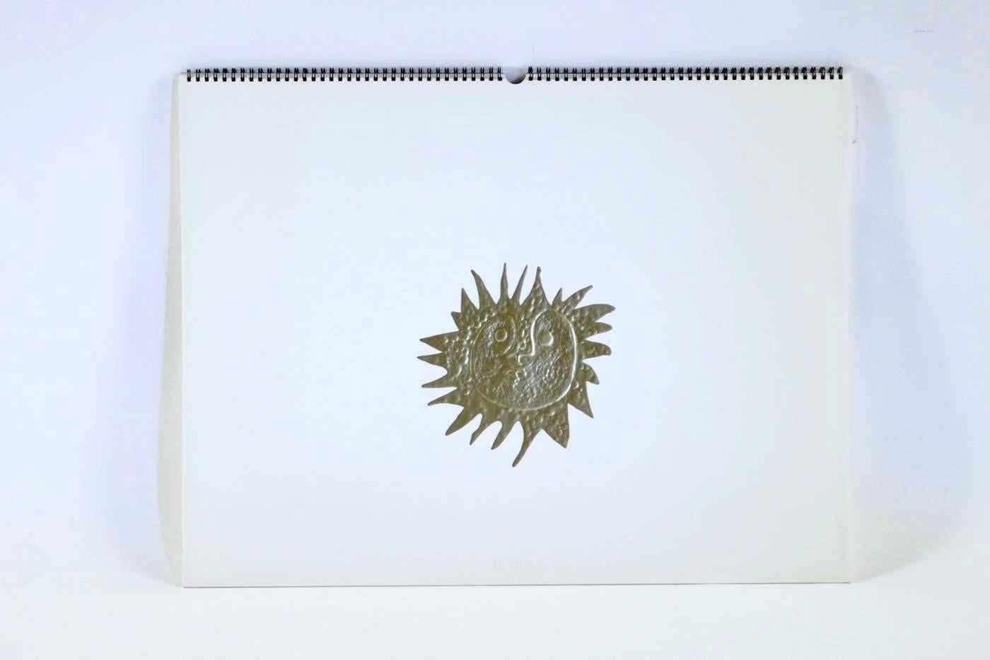 12 Lithographs of Jewelry by Georges Braque, compiled as a calendar, 1979, Rare In Excellent Condition In Saint-Ouen, FR