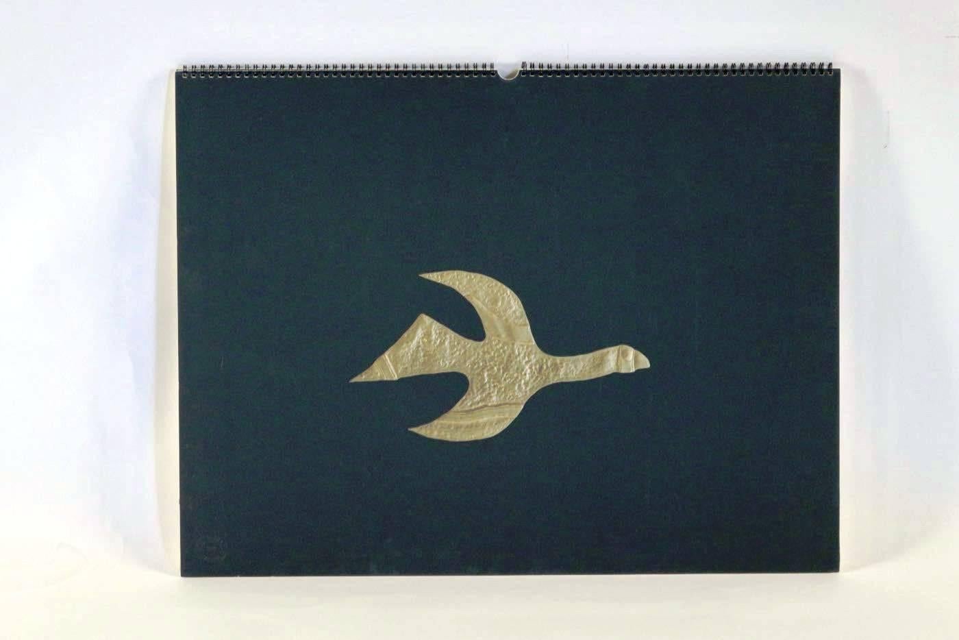 12 Lithographs of Jewelry by Georges Braque, compiled as a calendar, 1979, Rare 1