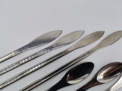 12 Pcs. Dining Cutlery, Stainless Steel, Carl Auböck Vienna, Austria