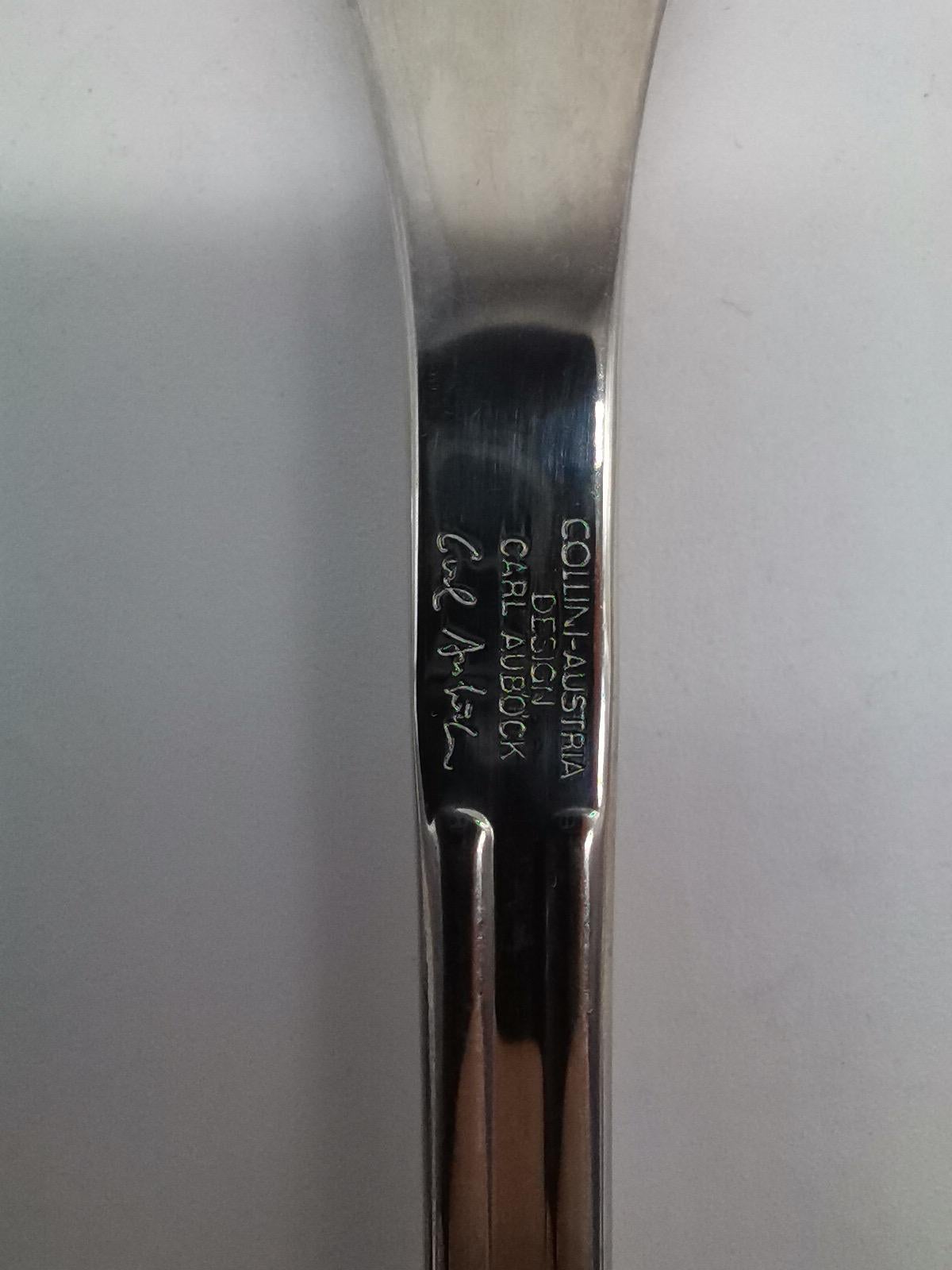 12 Pcs. Dining Cutlery, Stainless Steel, Carl Auböck Vienna, Austria For Sale 3