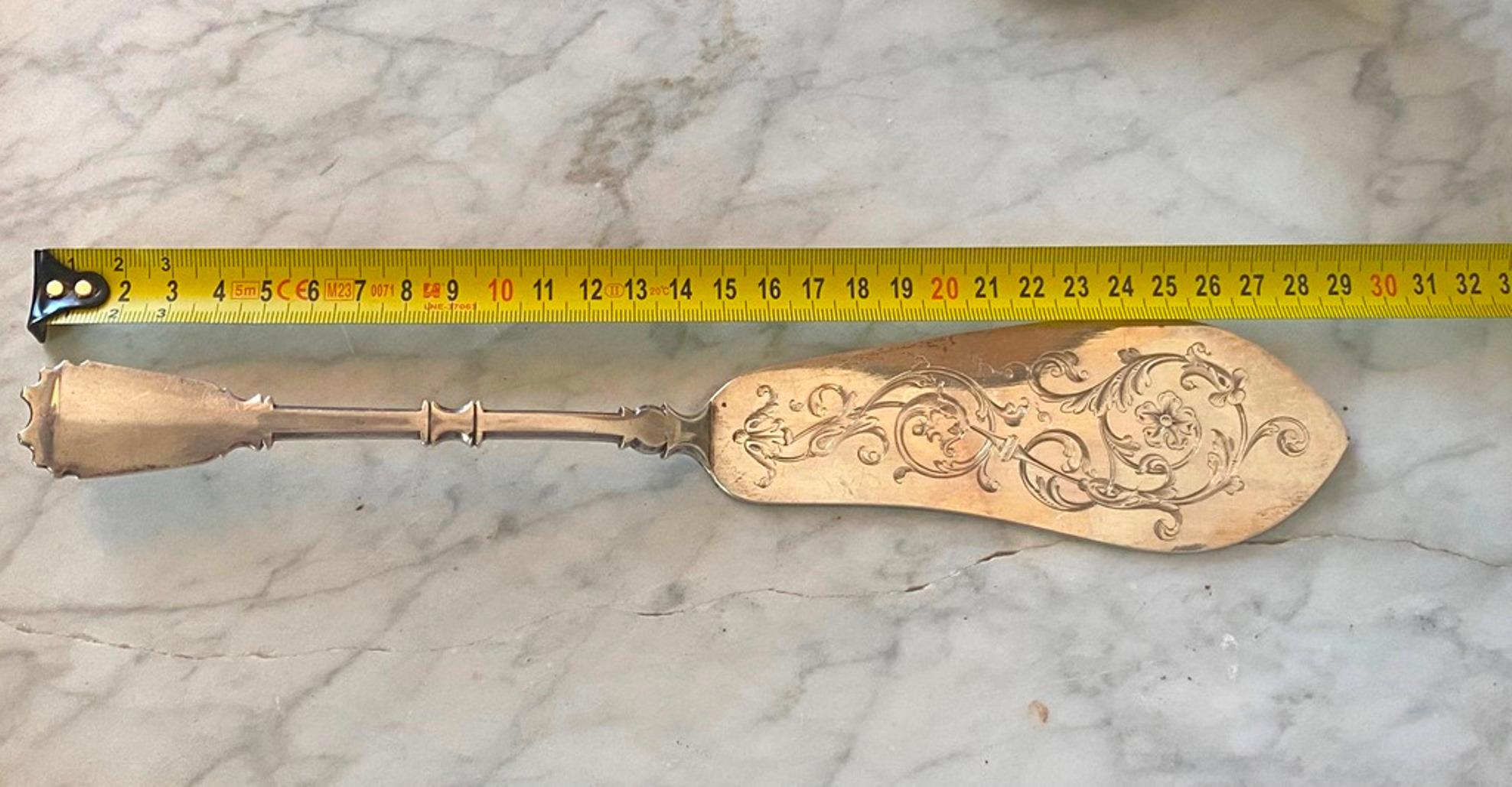 Set di 12 posate da pesce in argento 925 di Robert Linzeler, Francia, 1900 in vendita 1