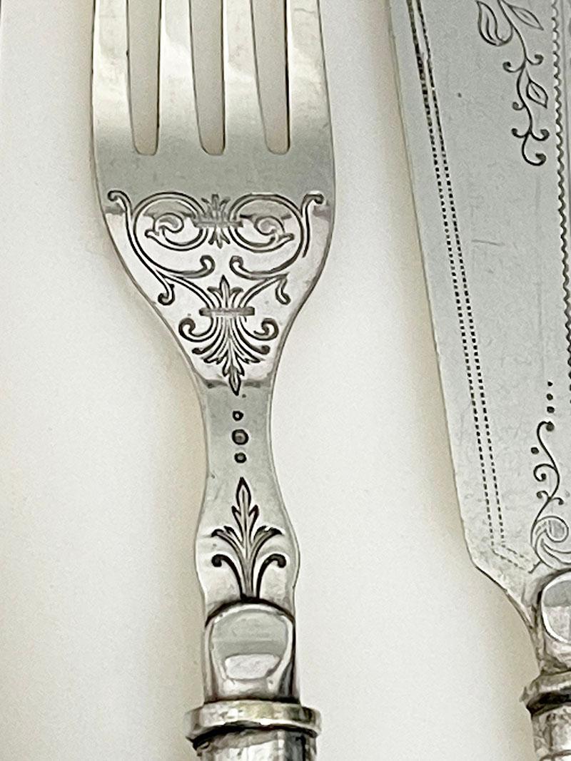 Argenté 12 couverts à poisson de WMF, Allemagne 1903-1910 en vente