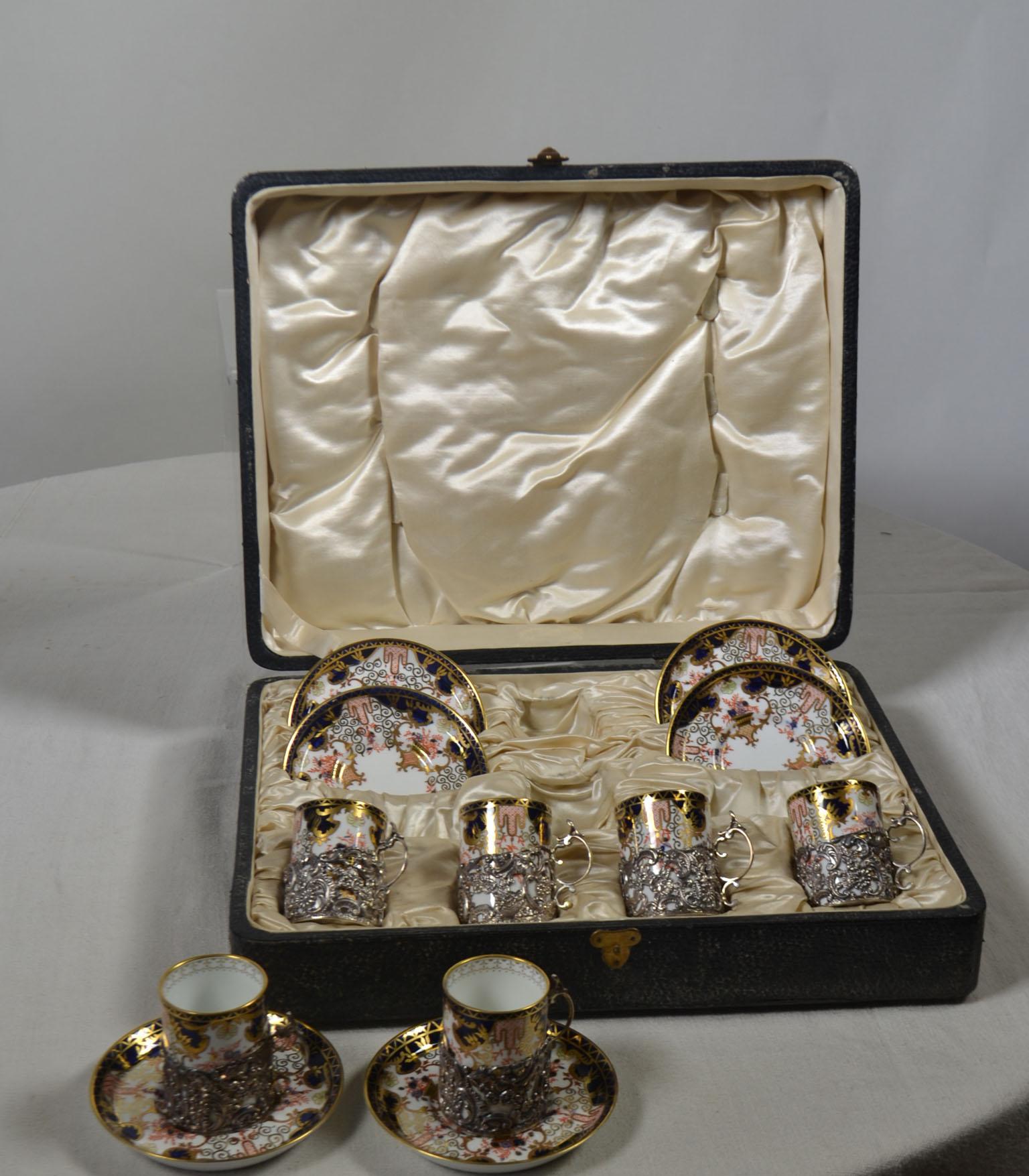 English 12-Piece Antique Sterling Coffee Service