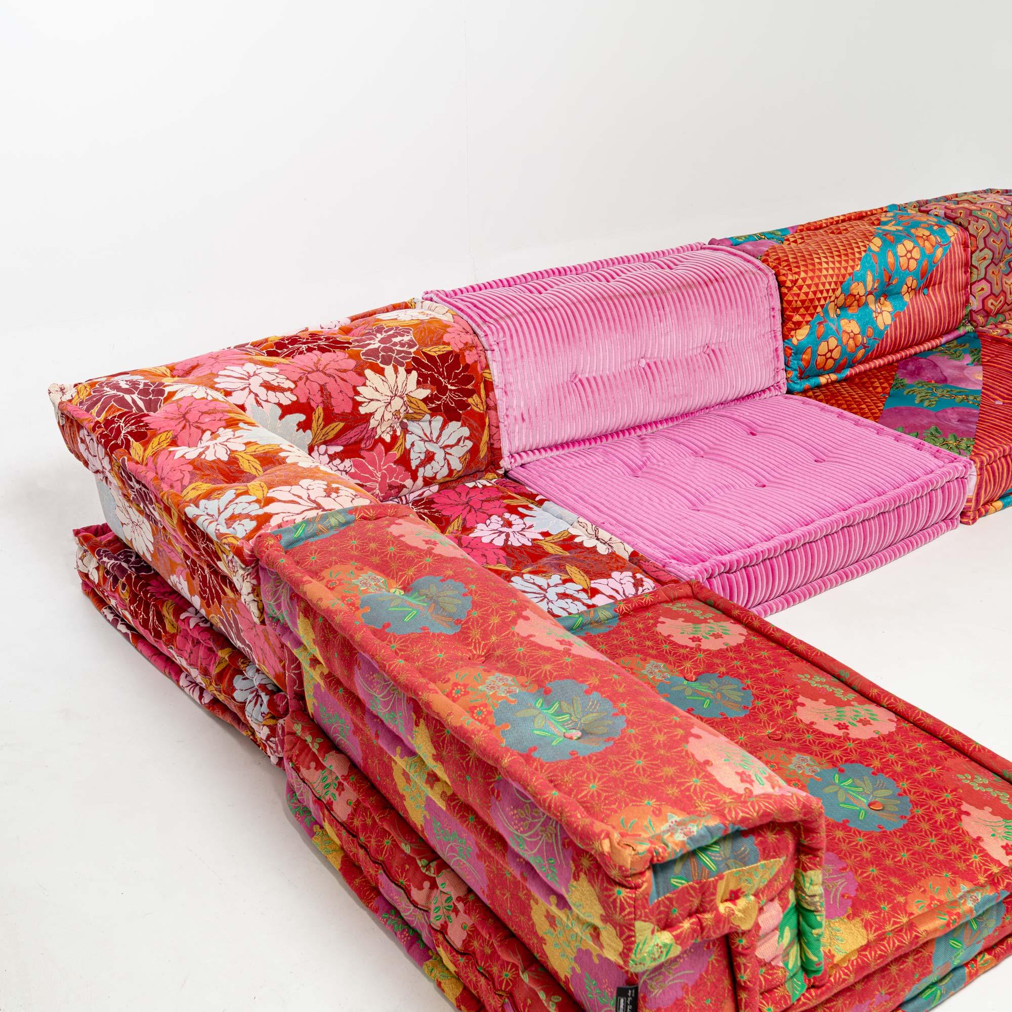 12 piece Hans Hopfer Roche Bobois Mah-Jong Sofa in Kenzo Composition Hiru Fabric 6