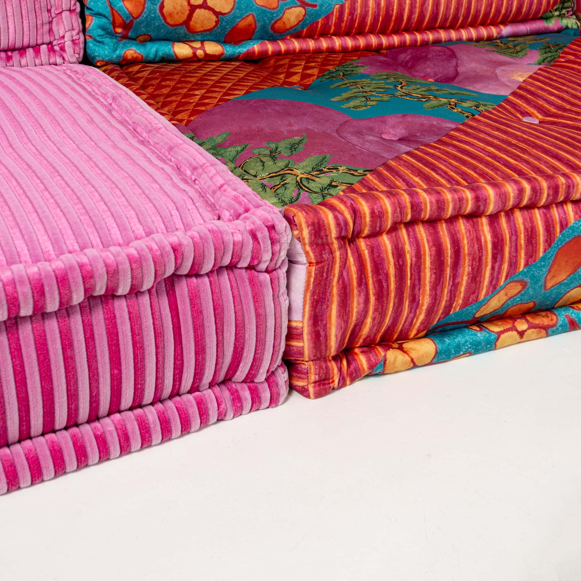 12 piece Hans Hopfer Roche Bobois Mah-Jong Sofa in Kenzo Composition Hiru Fabric 8
