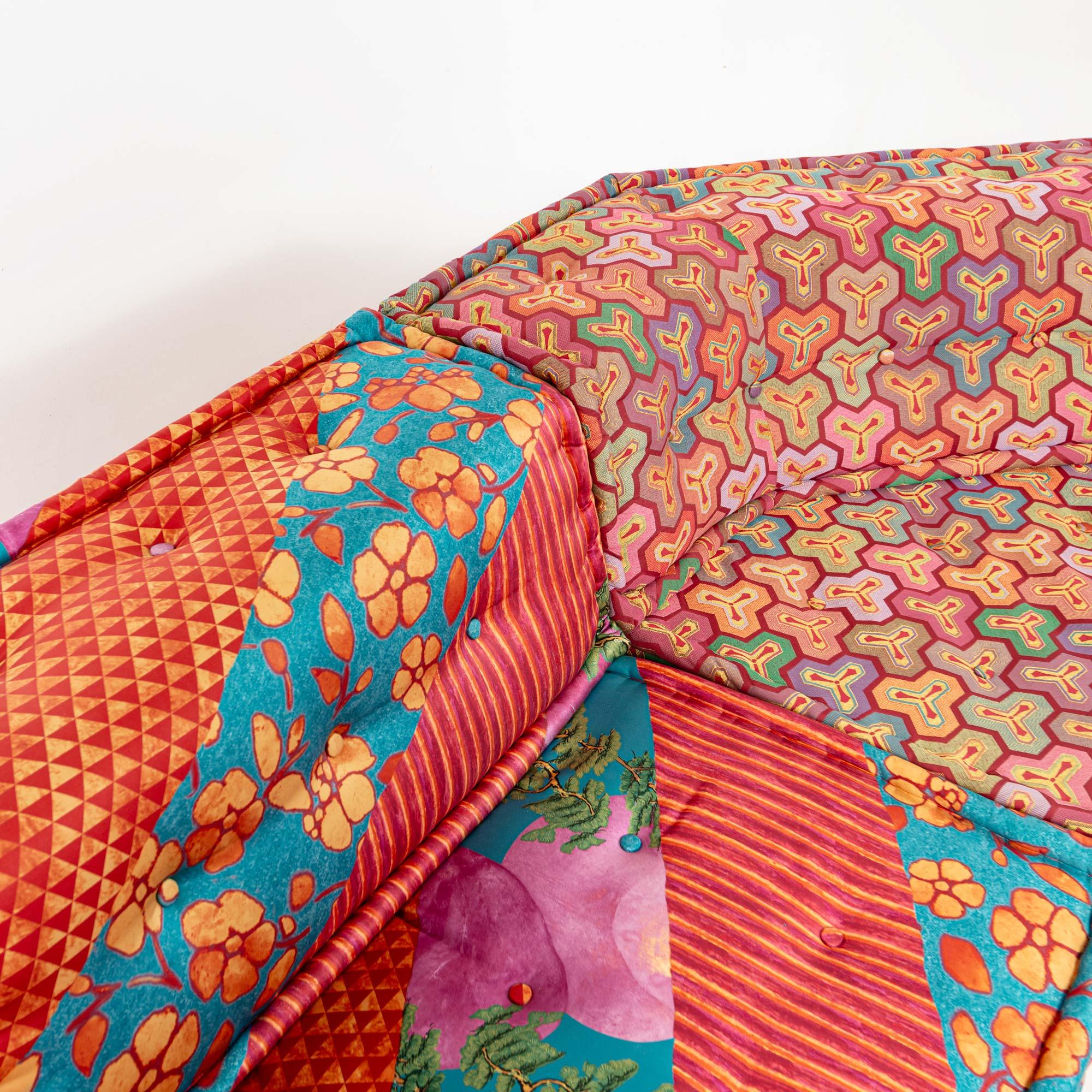 12 piece Hans Hopfer Roche Bobois Mah-Jong Sofa in Kenzo Composition Hiru Fabric 10
