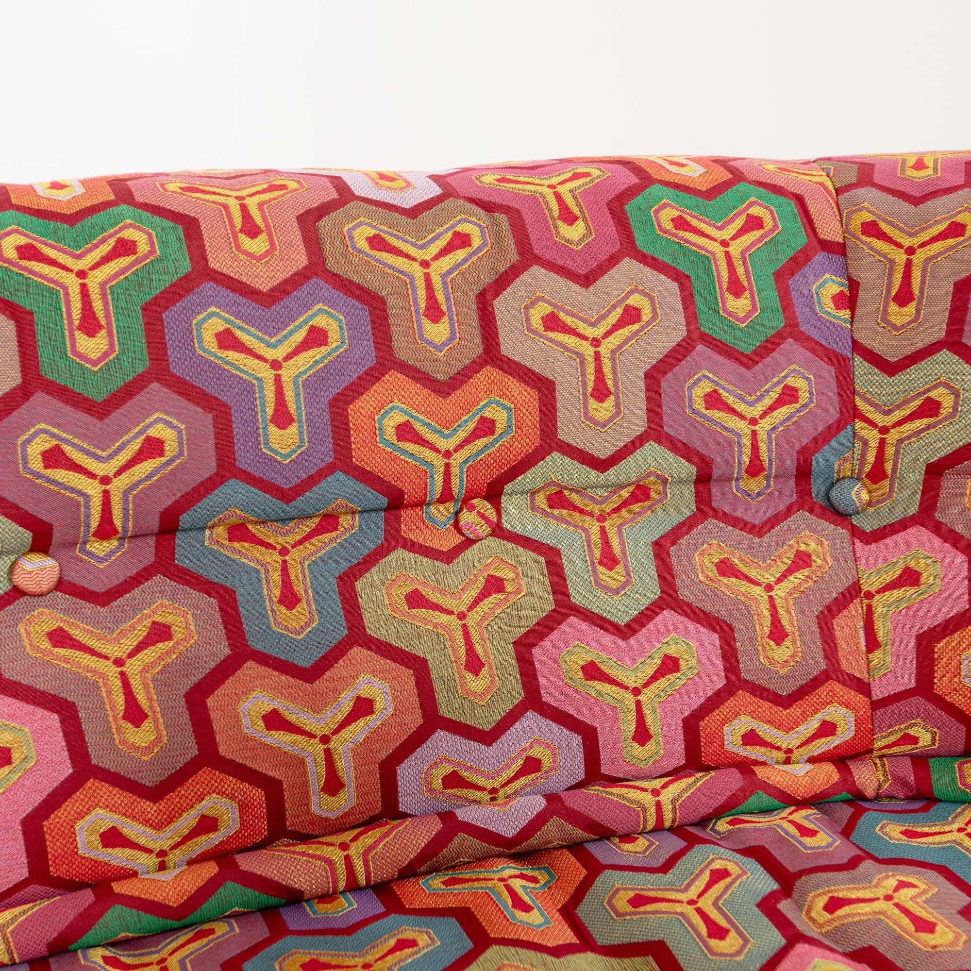 12 piece Hans Hopfer Roche Bobois Mah-Jong Sofa in Kenzo Composition Hiru Fabric 11