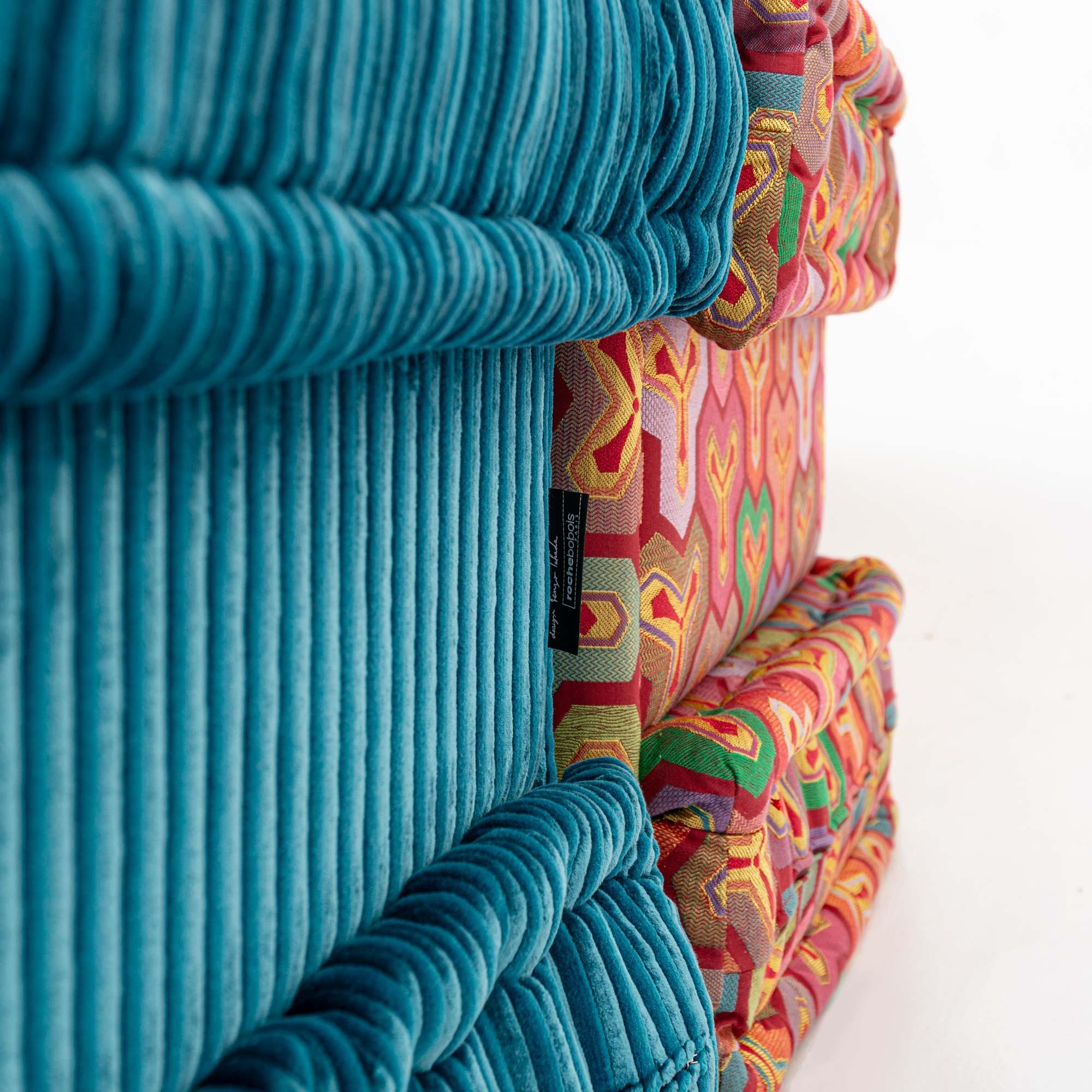 12 piece Hans Hopfer Roche Bobois Mah-Jong Sofa in Kenzo Composition Hiru Fabric 14