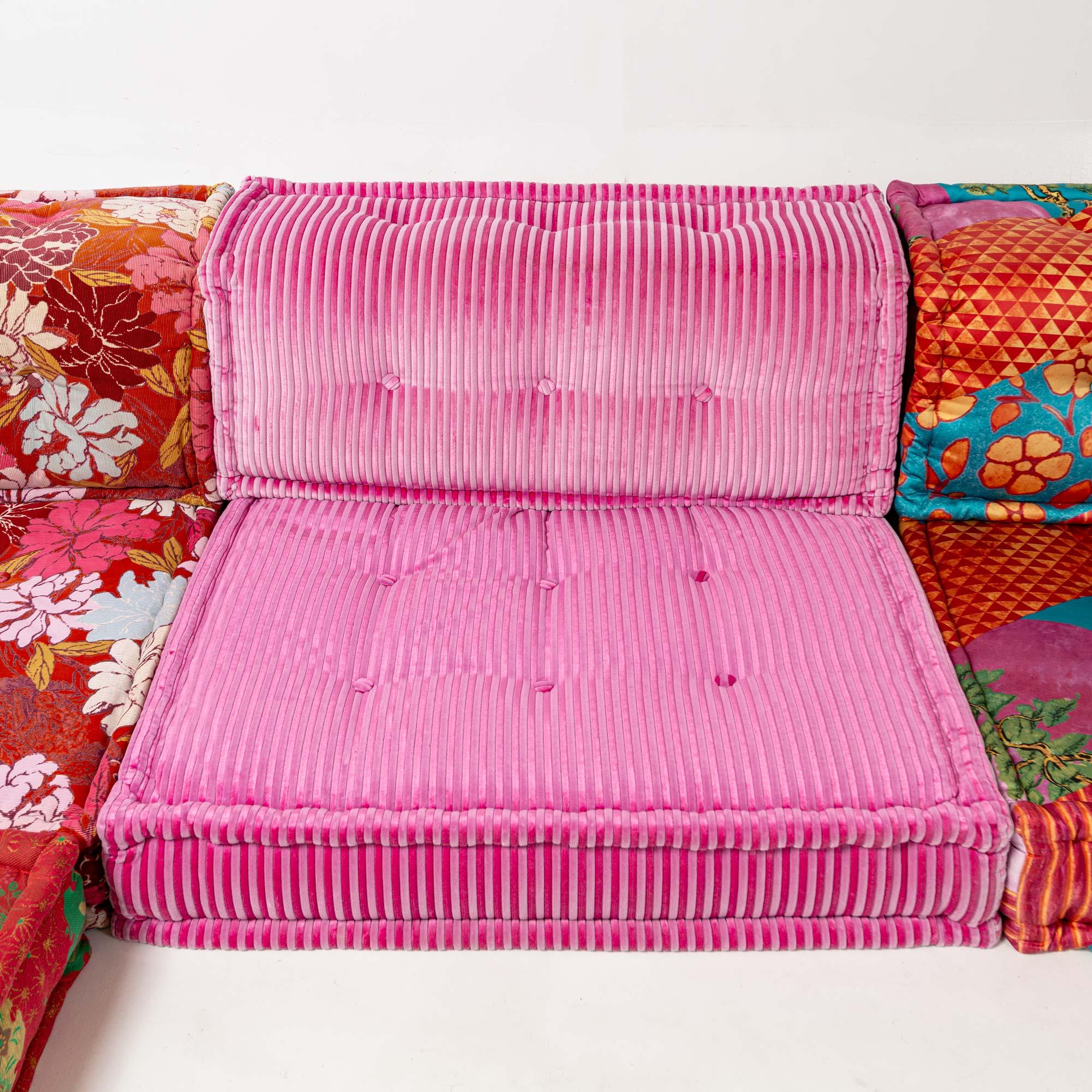 12 piece Hans Hopfer Roche Bobois Mah-Jong Sofa in Kenzo Composition Hiru Fabric 1