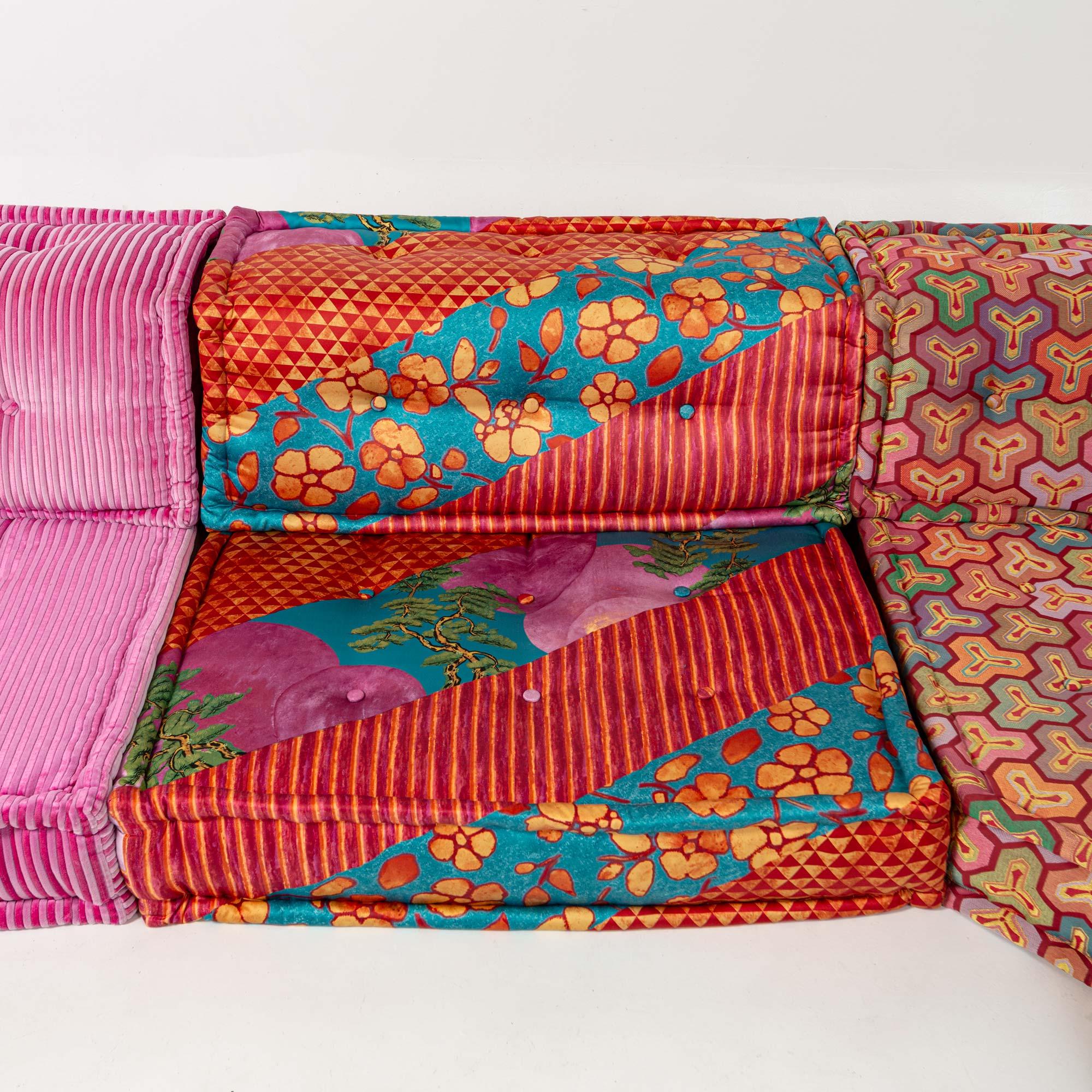 12 piece Hans Hopfer Roche Bobois Mah-Jong Sofa in Kenzo Composition Hiru Fabric 2