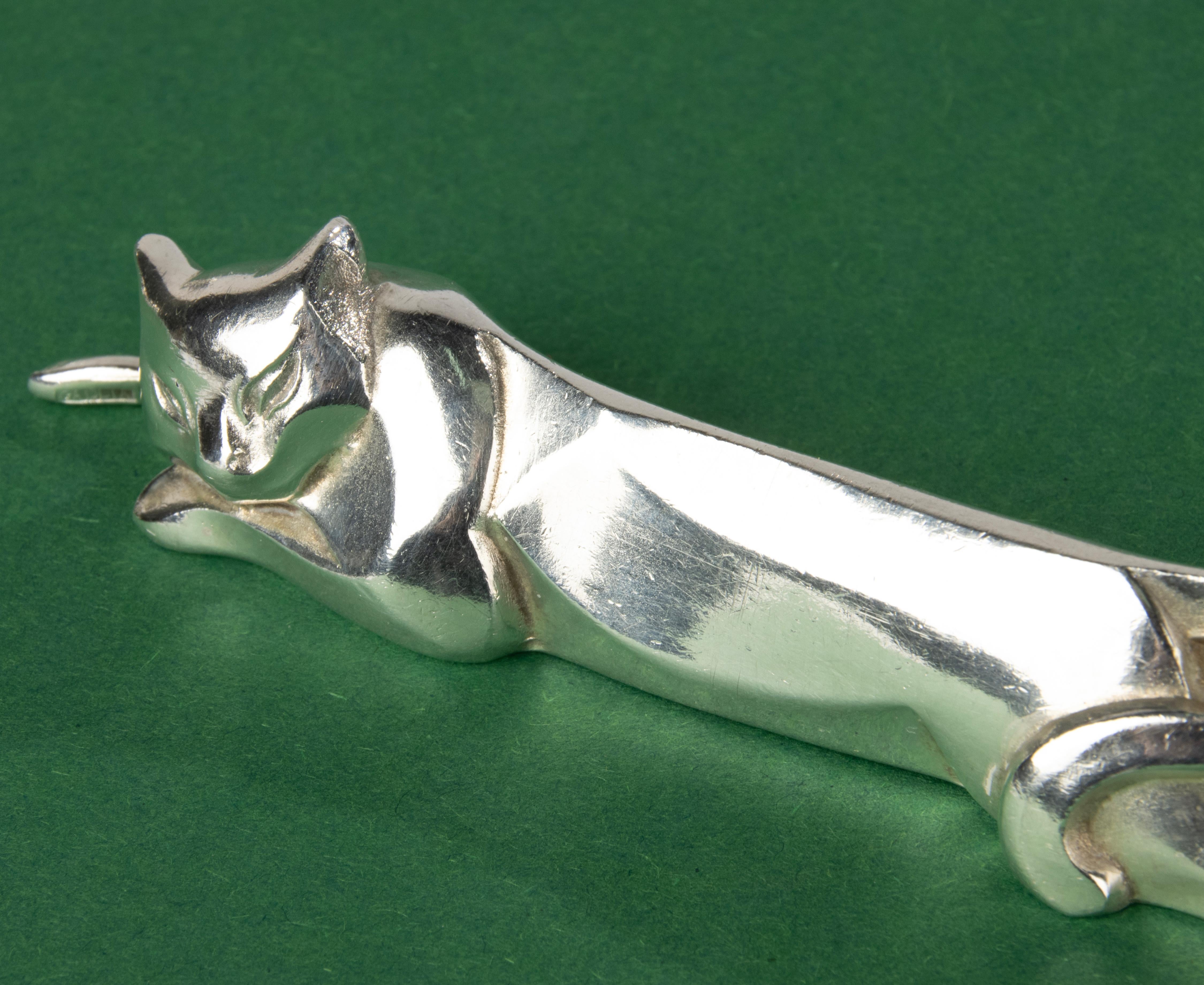 12-Piece Set Art Deco Animal Knife Rests - Gallia Christofle - Silver Plated  For Sale 6