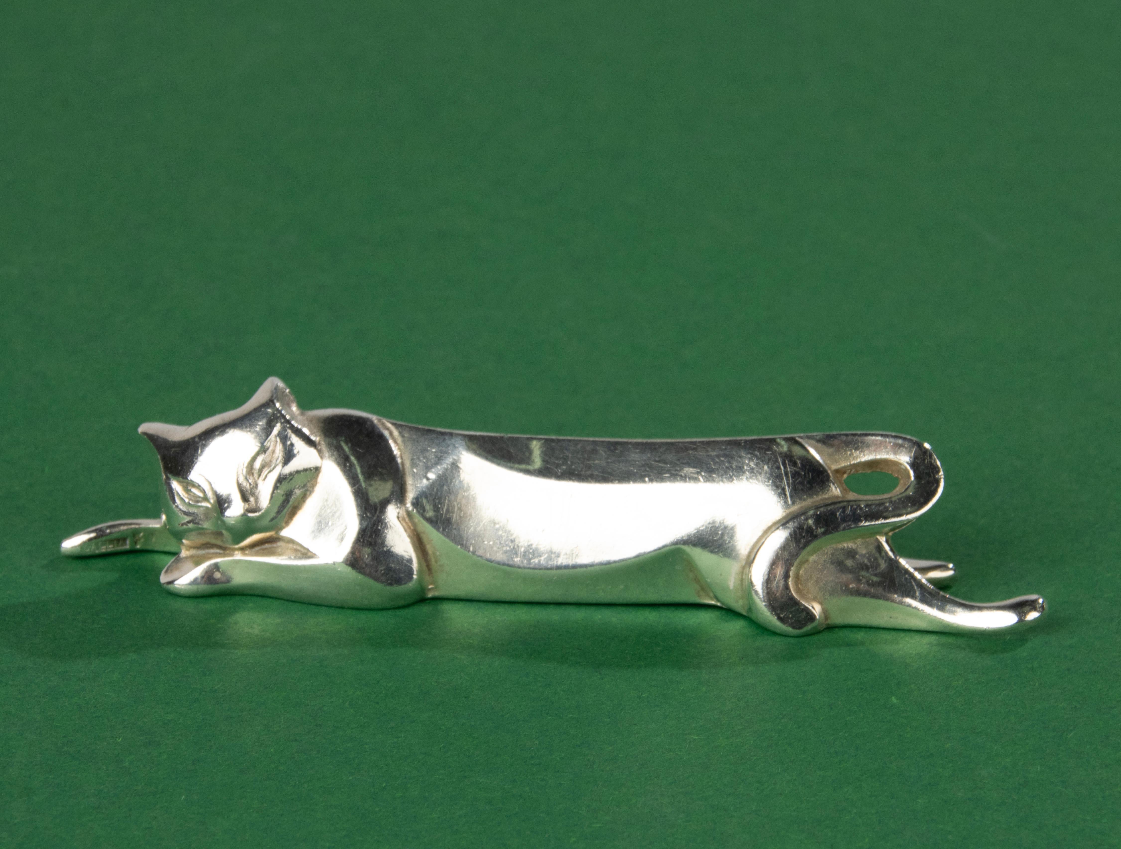 12-Piece Set Art Deco Animal Knife Rests - Gallia Christofle - Silver Plated  For Sale 9