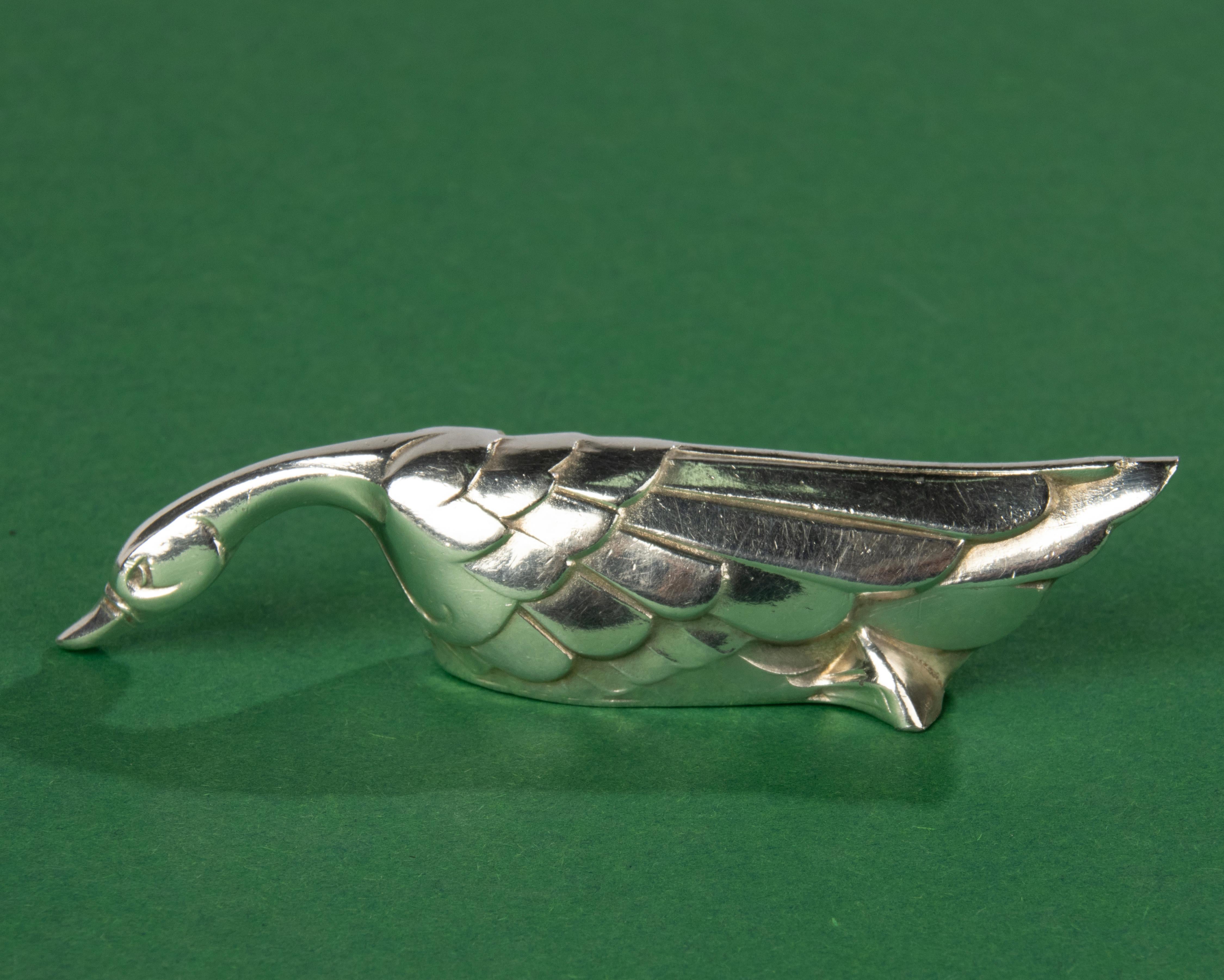 12-Piece Set Art Deco Animal Knife Rests - Gallia Christofle - Silver Plated  For Sale 10