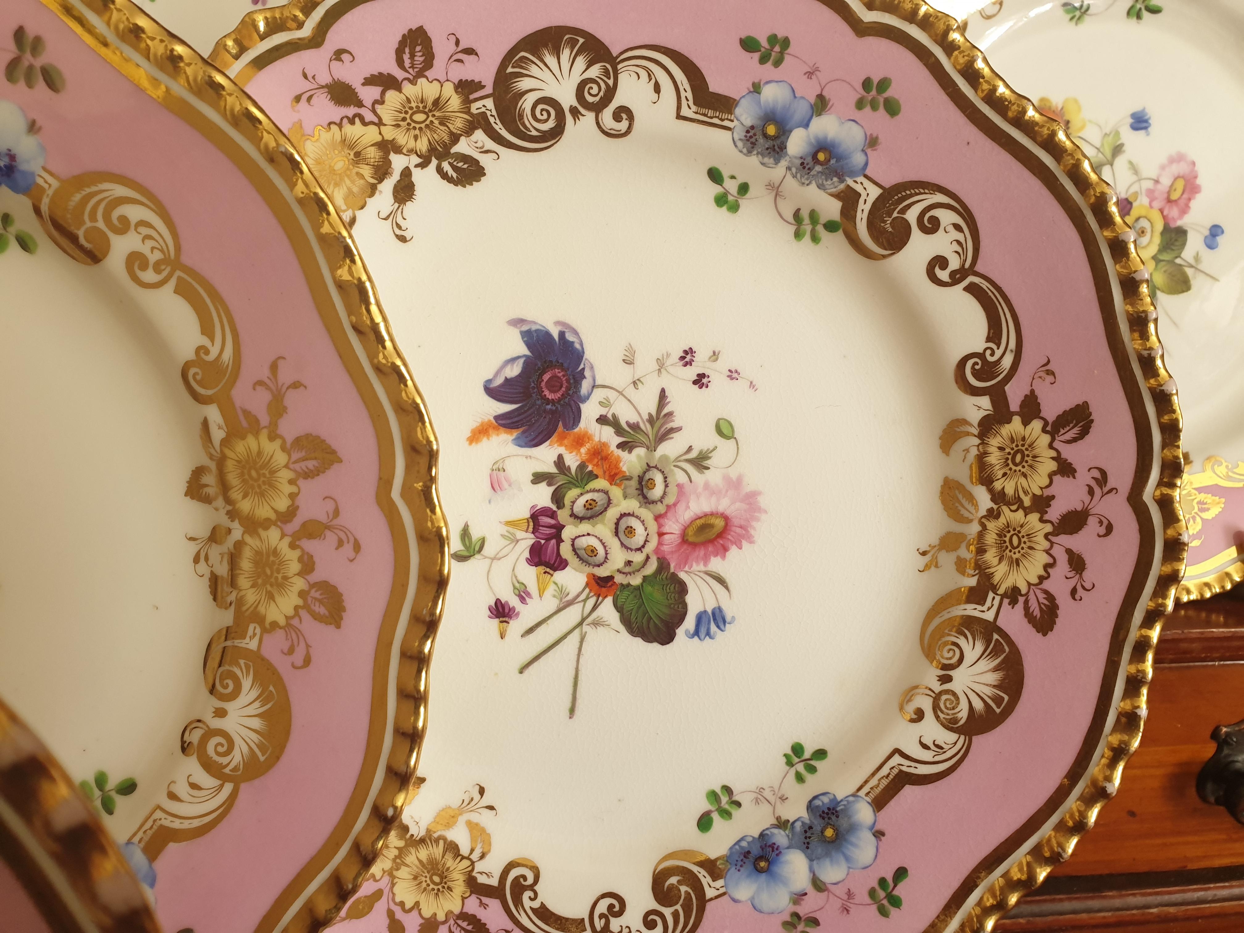 12 Pink Coalport Dessert Service For Sale 5