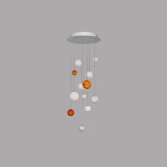 12 Planets And Couchers De Soleil Chandelier by Ludovic Clément D’armont