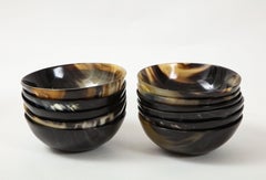 12 Polished Horn Bowls