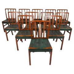 12' Chaises de salle à manger rares modèle 1675B par Ole Wanscher Fritz Hansen, c. 1940's