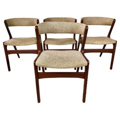 12 Restored Kai Kristiansen Teak Dining Chairs Custom Reupholstery Included