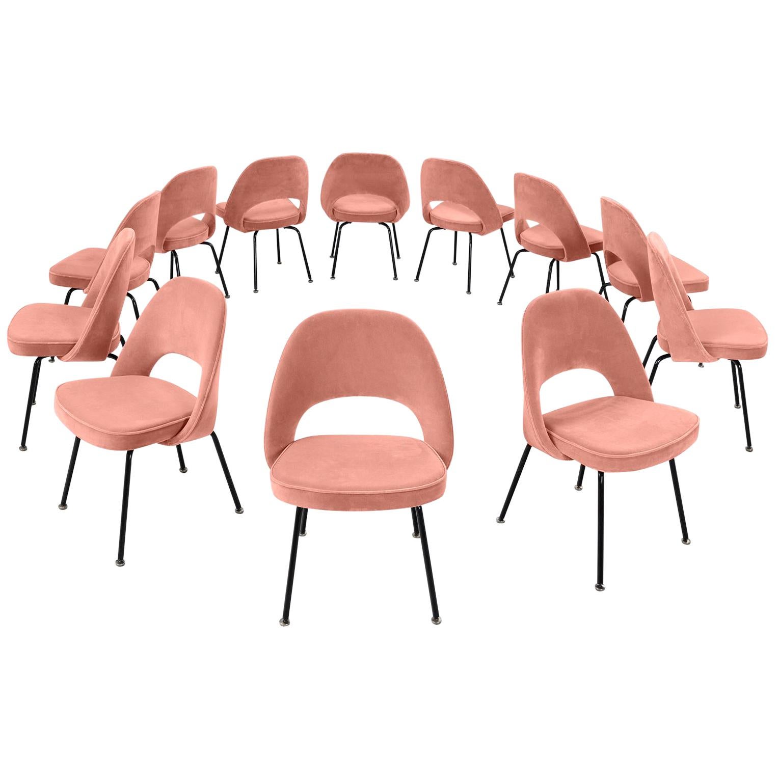 12 Reupholstered Chairs by Eero Saarinen for Knoll International