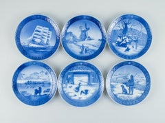12 Royal Copenhagen Christmas Plates from the 1960s / 70s / 80s