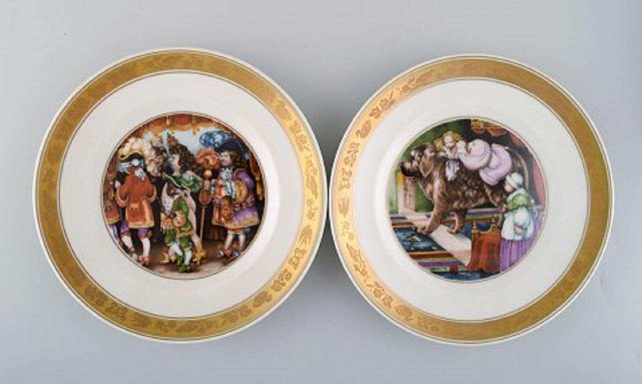 12 Royal Copenhagen Porcelain Plates, Motifs from H.C. Andersen's Fairy Tales 4