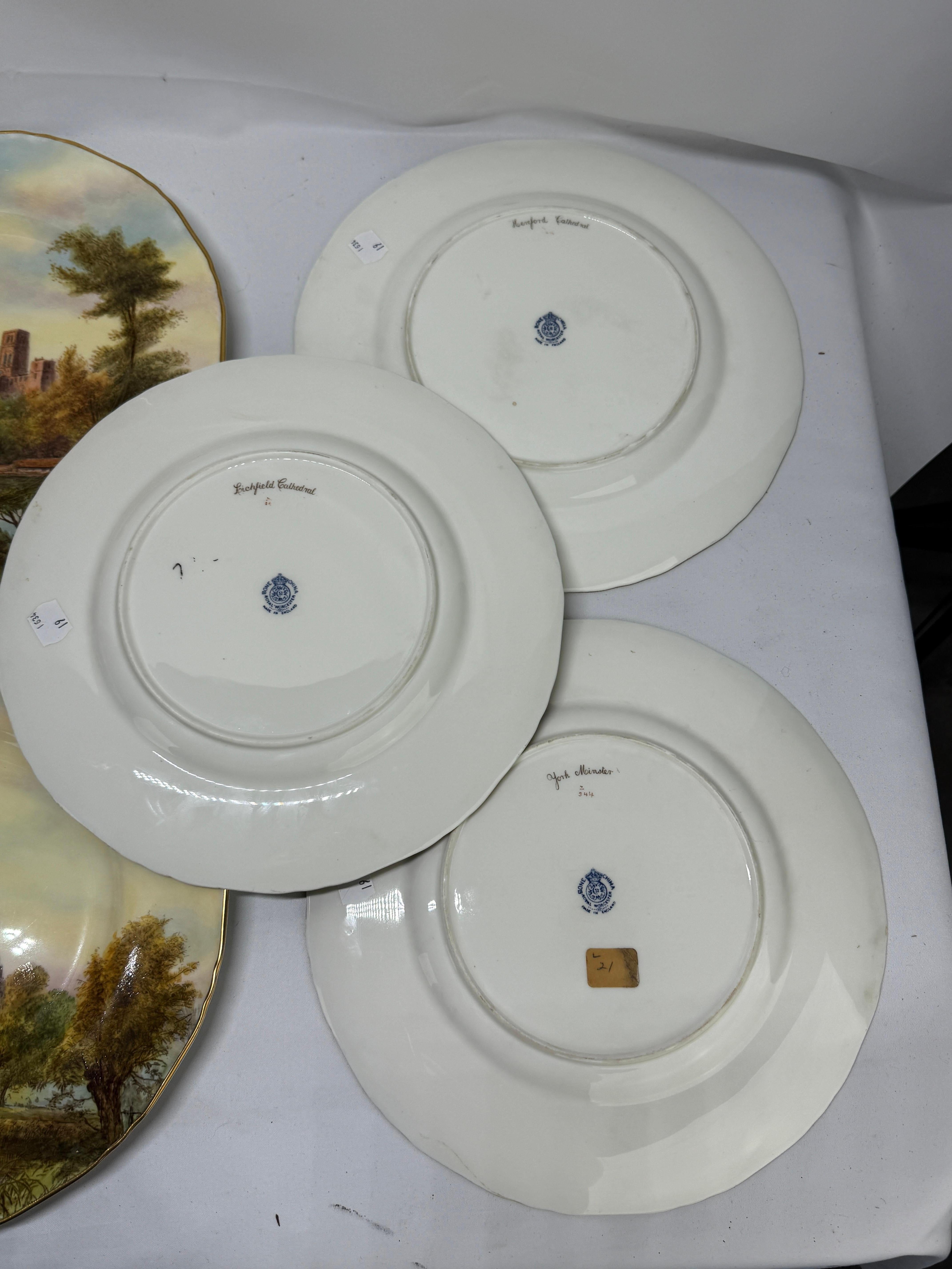 12 Royal Worcester Hand-Painted Porcelain 
