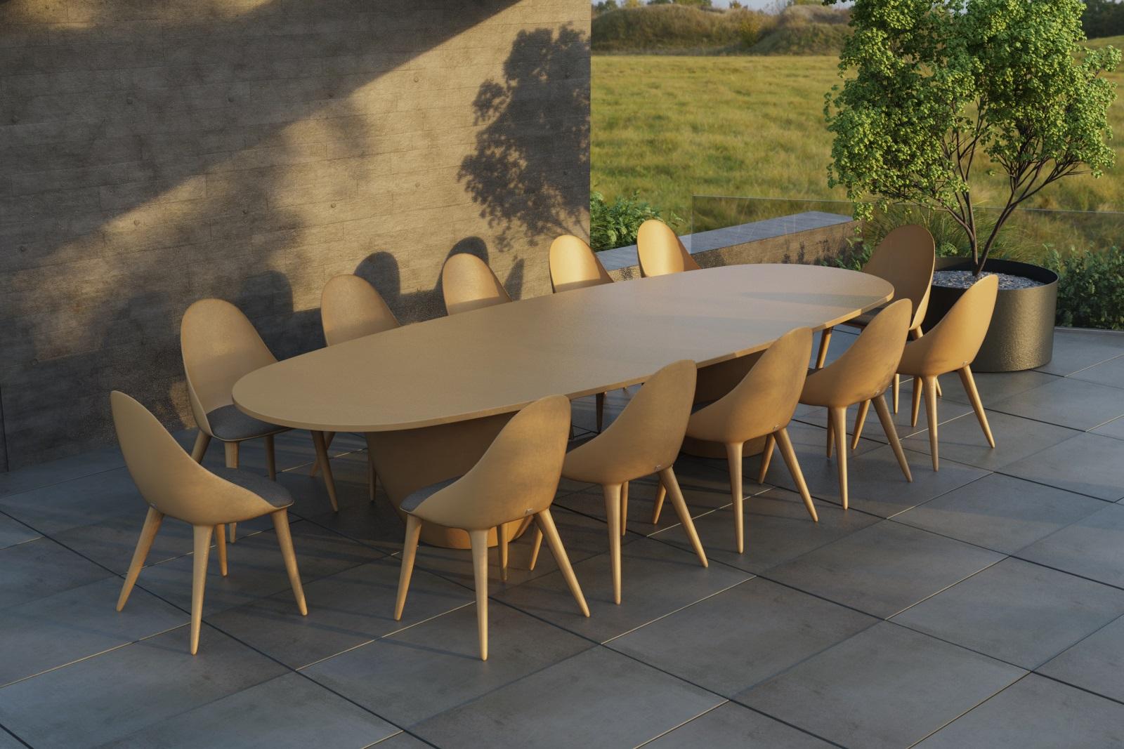 10-12 person outdoor dining table