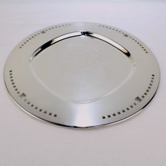 Silver Plate Skyscraper Plate or Tray by Richard Meier for Swid Powell