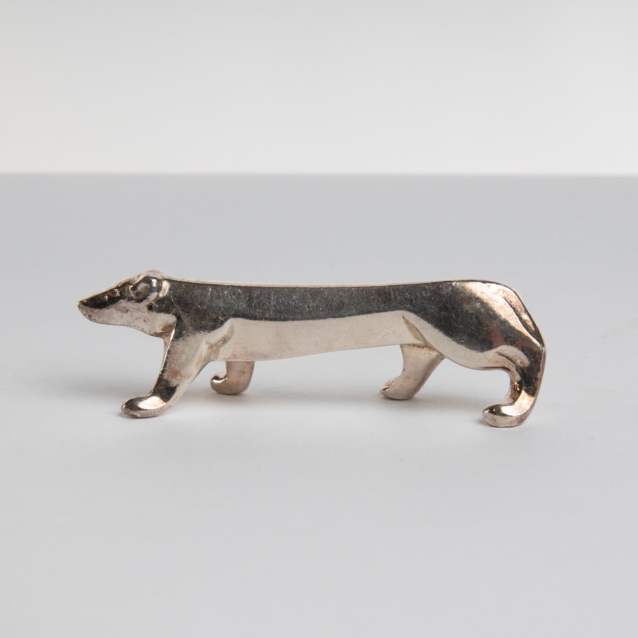 French 12 Silver-Plated Knife-Rests in the Shape of Animals, Edouard Marcel Sandoz