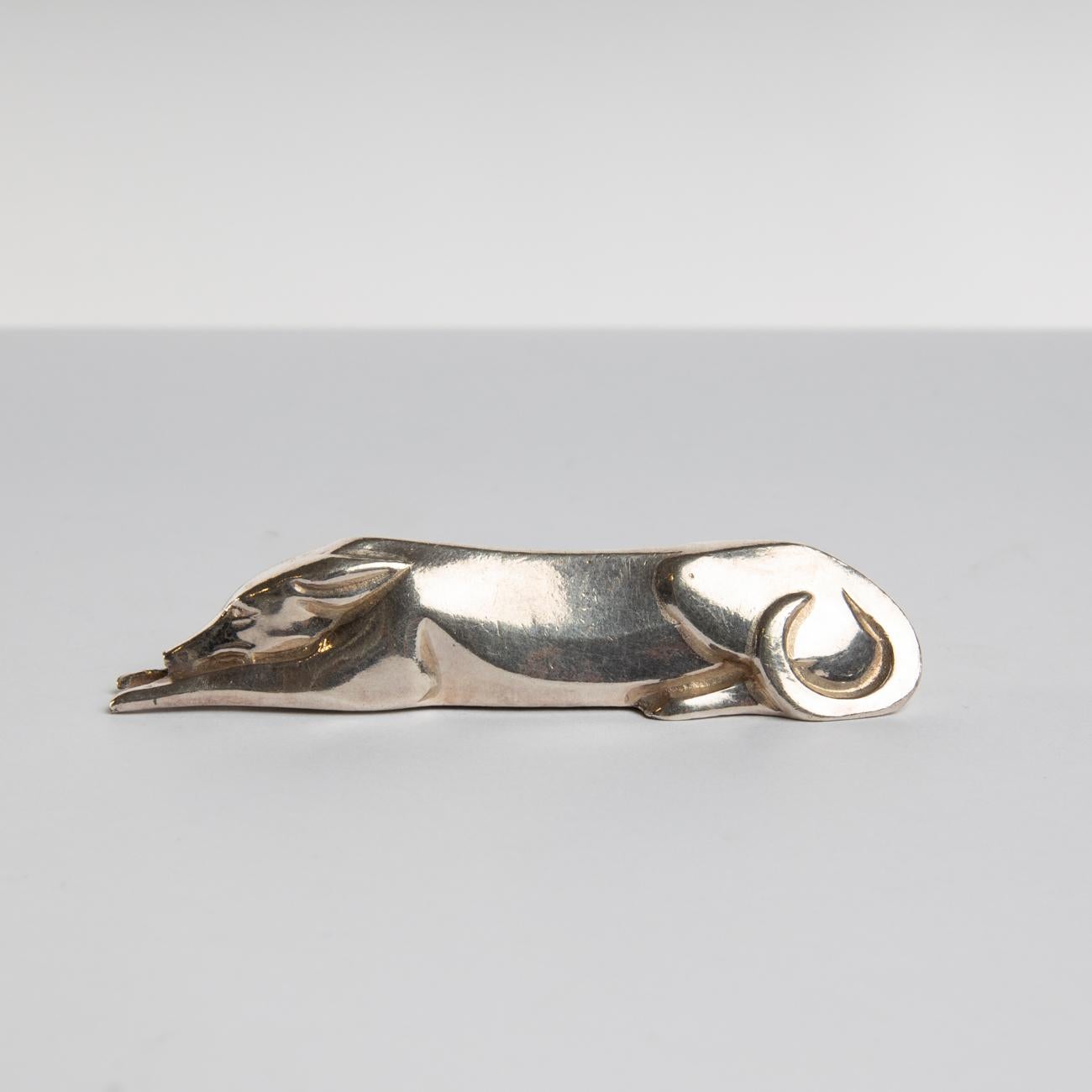 12 Silver-Plated Knife-Rests in the Shape of Animals, Edouard Marcel Sandoz 1