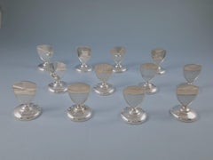12 Solid Silver Place Card Holders