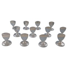 12 Solid Silver Place Card Holders